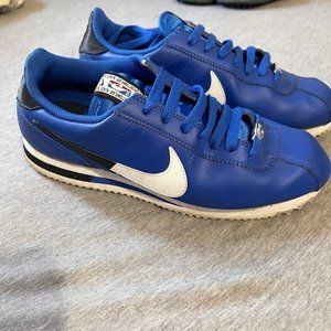 Mens Blue Nike Cortez Shoes 